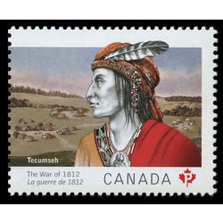 canada stamp 2555 war chief tecumseh 2012