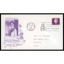 canada stamp 403 queen elizabeth ii 3 1963 FDC COMBO 016