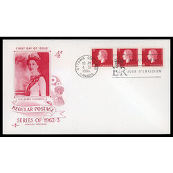 canada stamp 404 queen elizabeth ii 4 1963 FDC PC 023
