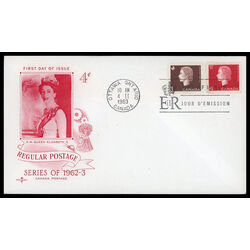 canada stamp 404 queen elizabeth ii 4 1963 FDC COMBO 025