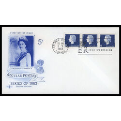 canada stamp 405 queen elizabeth ii 5 1962 FDC PC 021