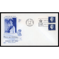 canada stamp 405 queen elizabeth ii 5 1962 FDC PC 022
