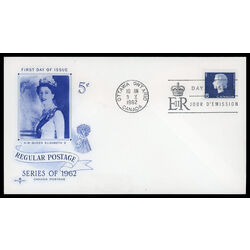 canada stamp 405 queen elizabeth ii 5 1962 FDC PC 024