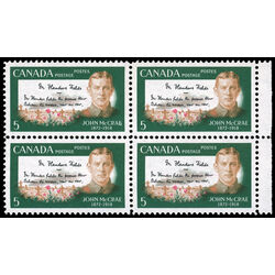 canada stamp 487 john mccrae and poem 5 1968 M VFNH 013