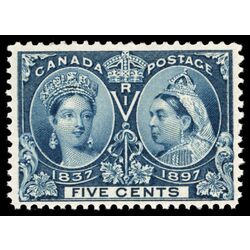 canada stamp 54 queen victoria diamond jubilee 5 1897 M VF 062