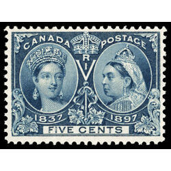 canada stamp 54 queen victoria diamond jubilee 5 1897 M VF 063