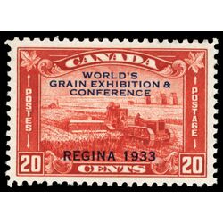 canada stamp 203 harvesting wheat overprint 20 1933 M VF 046
