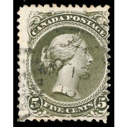 canada stamp 26 queen victoria 5 1875 U F 031