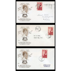 canada stamp 386 queen elizabeth ii 5 1959 FDC PC 047