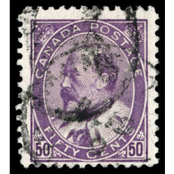 canada stamp 95 edward vii 50 1908 U F VF 071