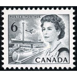 canada stamp 460civ queen elizabeth ii transportation 6 1970