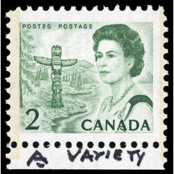 canada stamp 455piv queen elizabeth ii pacific totem 2 1972 M VFNH 001