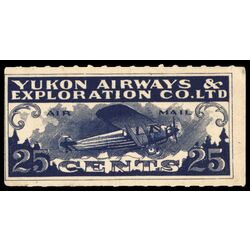 canada stamp cl air mail semi official cl42 yukon airways and explorations co ltd 25 1927 M F 003