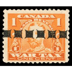 canada revenue stamp fwt7b war tax george v 1 1915 M F VFNH 002