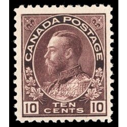 canada stamp 116 king george v 10 1912 M F VF 022