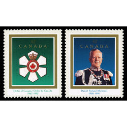 canada stamp 1446 7 order of canada roland michener 1992