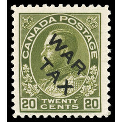 canada stamp mr war tax mr2c war tax 20 1915 M F VFNH 049