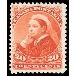 canada stamp 46 queen victoria 20 1893 M F VFOG 065