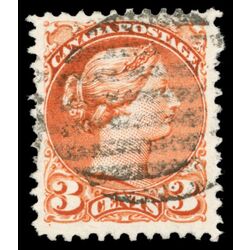 canada stamp 37b queen victoria 3 1870 U VF 011