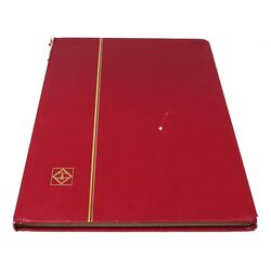 red lighthouse stockbook including used canadian stamps