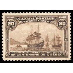 canada stamp 103 cartier s arrival 20 1908 M XFNG 072