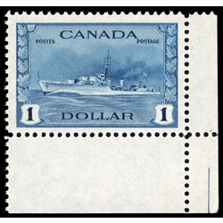 canada stamp 262 tribal class destroyer royal canadian navy 1 1942 M VFNH 038