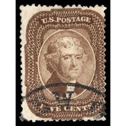 us stamp 29 jefferson 5 1857 U 002