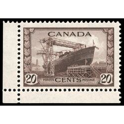 canada stamp 260 corvette 20 1942 M VFNH 013