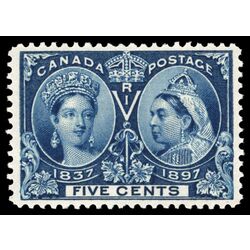 canada stamp 54 queen victoria diamond jubilee 5 1897 M VFNH 064