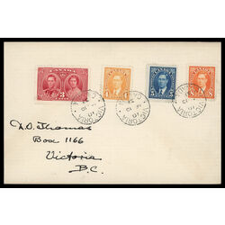 canada stamp 234 king george vi 4 1937 FDC COMBO 013