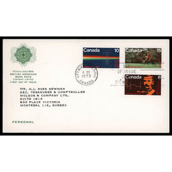 canada stamp 612 4 fdc r c m p centenary 1973 FDC COMBO 013