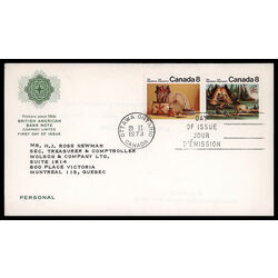 canada stamp 567a algonkian indians 1973 FDC PC 008