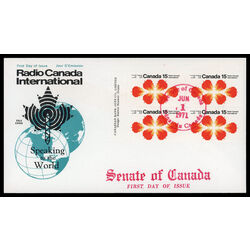 canada stamp 541 radio canada international 15 1971 FDC UL 009