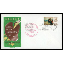 canada stamp 492 suzor cote 50 1969 FDC PC 016