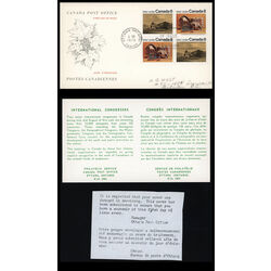 canada stamp 563a plains indians 2x8 1972 FDC PC 008