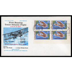 canada stamp 494 vickers vimy over atlantic 15 1969 FDC LR 018