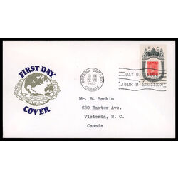 canada stamp 399 1860 b c stamp 5 1962 FDC PC 010