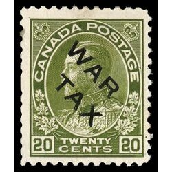 canada stamp mr war tax mr2c war tax 20 1915 M F VF 050