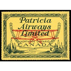 canada stamp cl air mail semi official cl43 patricia airways ltd 10 1928 M NH 003