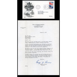 canada stamp 453 flag and planet earth 5 1967 FDC PC 021