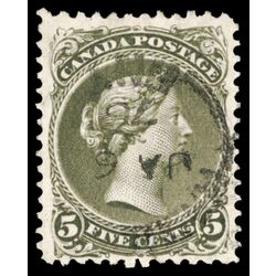 canada stamp 26 queen victoria 5 1875 U VF 034