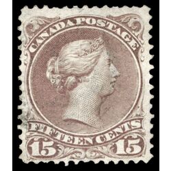 canada stamp 29 queen victoria 15 1868 U F 032
