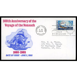 canada stamp 482 nonsuch 5 1968 FDC PC 015