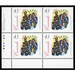 canada stamp 1533 family carolling near christmas tree 43 1994 PB LL