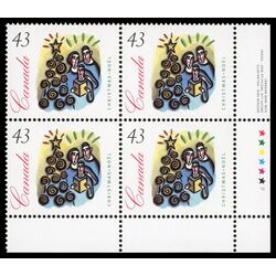 canada stamp 1533 family carolling near christmas tree 43 1994 PB LR
