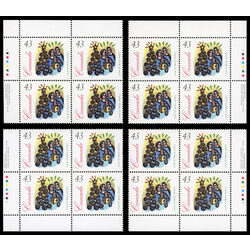 canada stamp 1533 family carolling near christmas tree 43 1994 PB SET