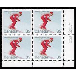 canada stamp 848 downhill skier 35 1980 PB LR