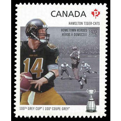 canada stamp 2574 hamilton tiger cats danny mcmanus 1965 hometown heroes 2012