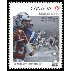 canada stamp 2576 montreal alouettes anthony calvillo 1972 the ice bowl 2012