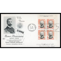 canada stamp 485 henri bourassa 5 1968 FDC UR 017